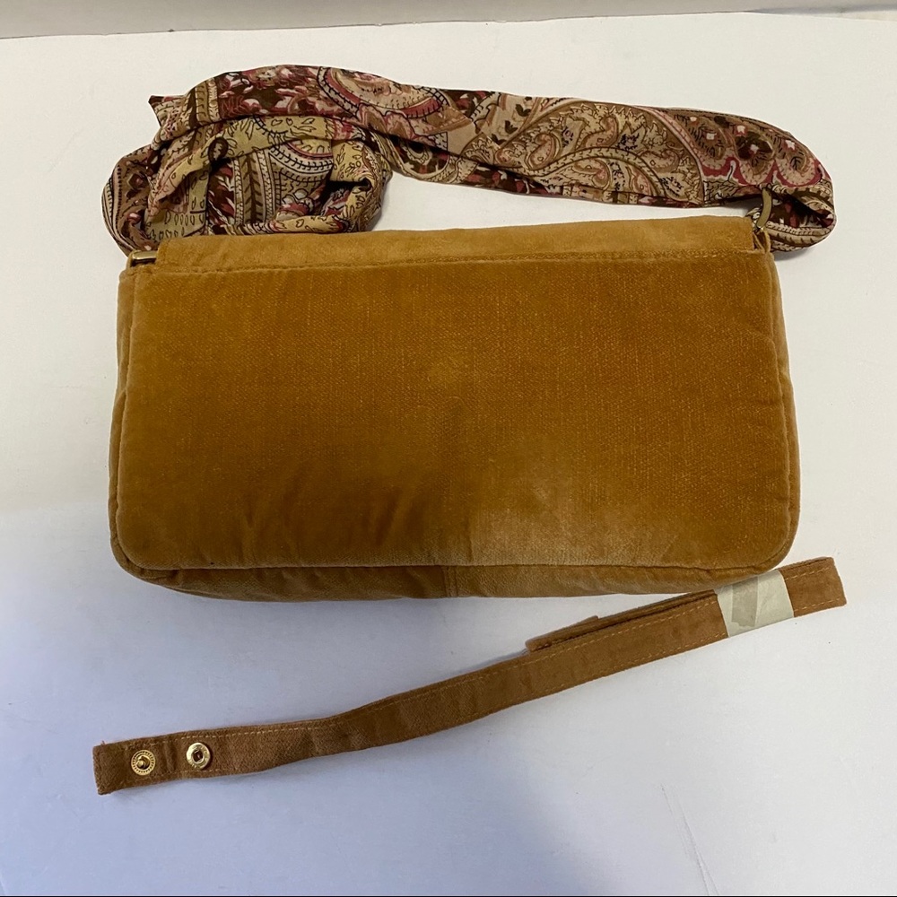 VICTORIA’S SECRET VELVET BAG WITH SCARF STRAP - Picture 9 of 11